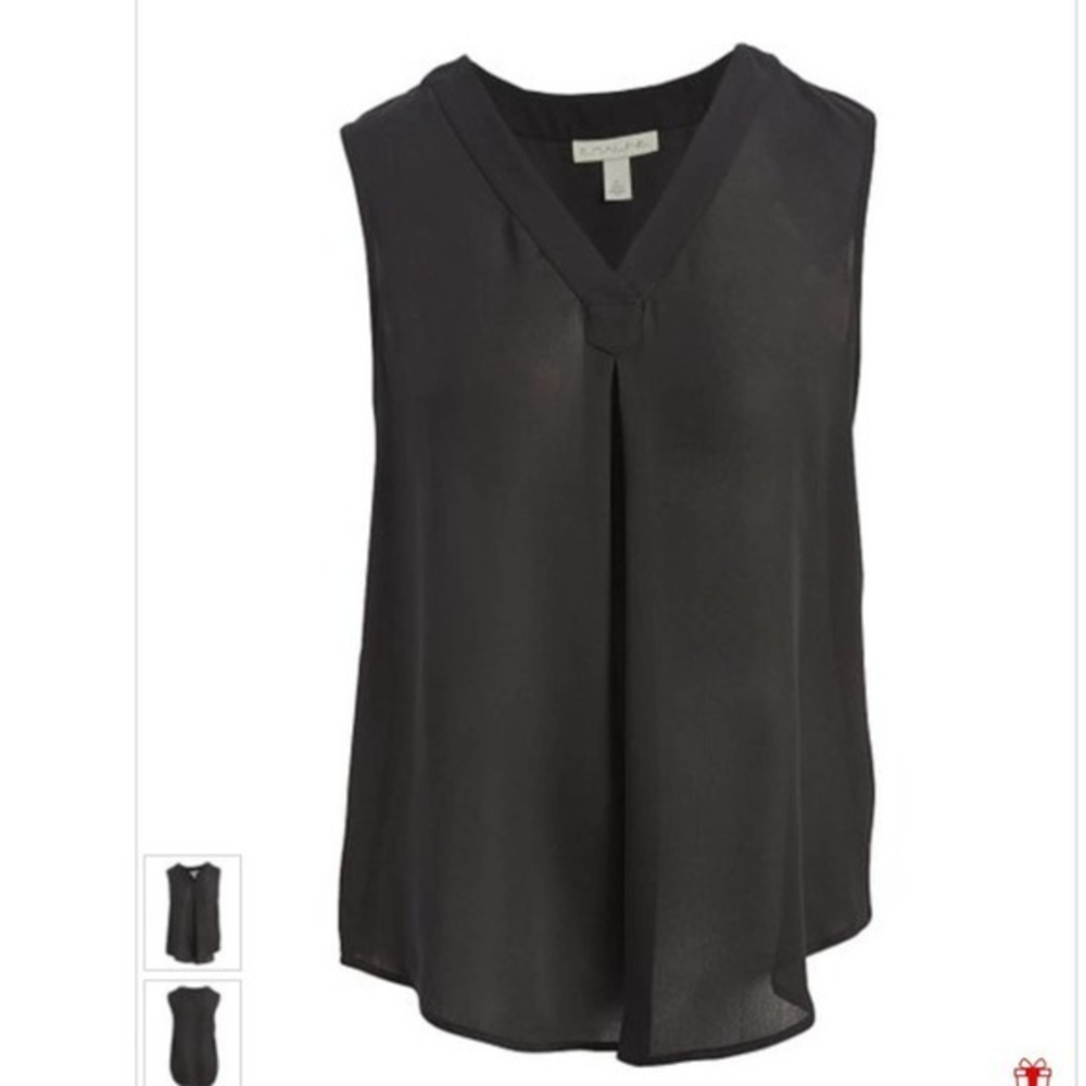 NEW WITH‎ TAGS Emaline Essential Black Sleeveless Top 3X